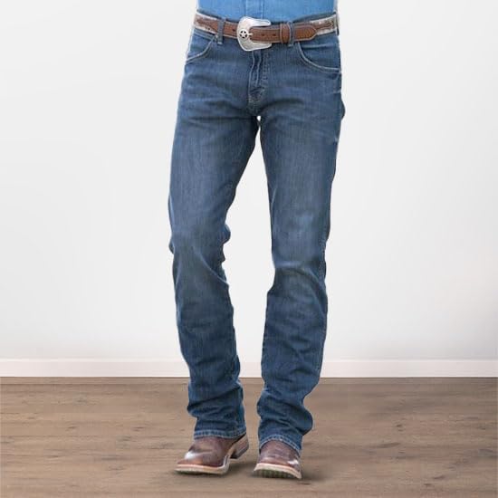 Wrangler Mens Retro Slim Fit Straight Leg Jean