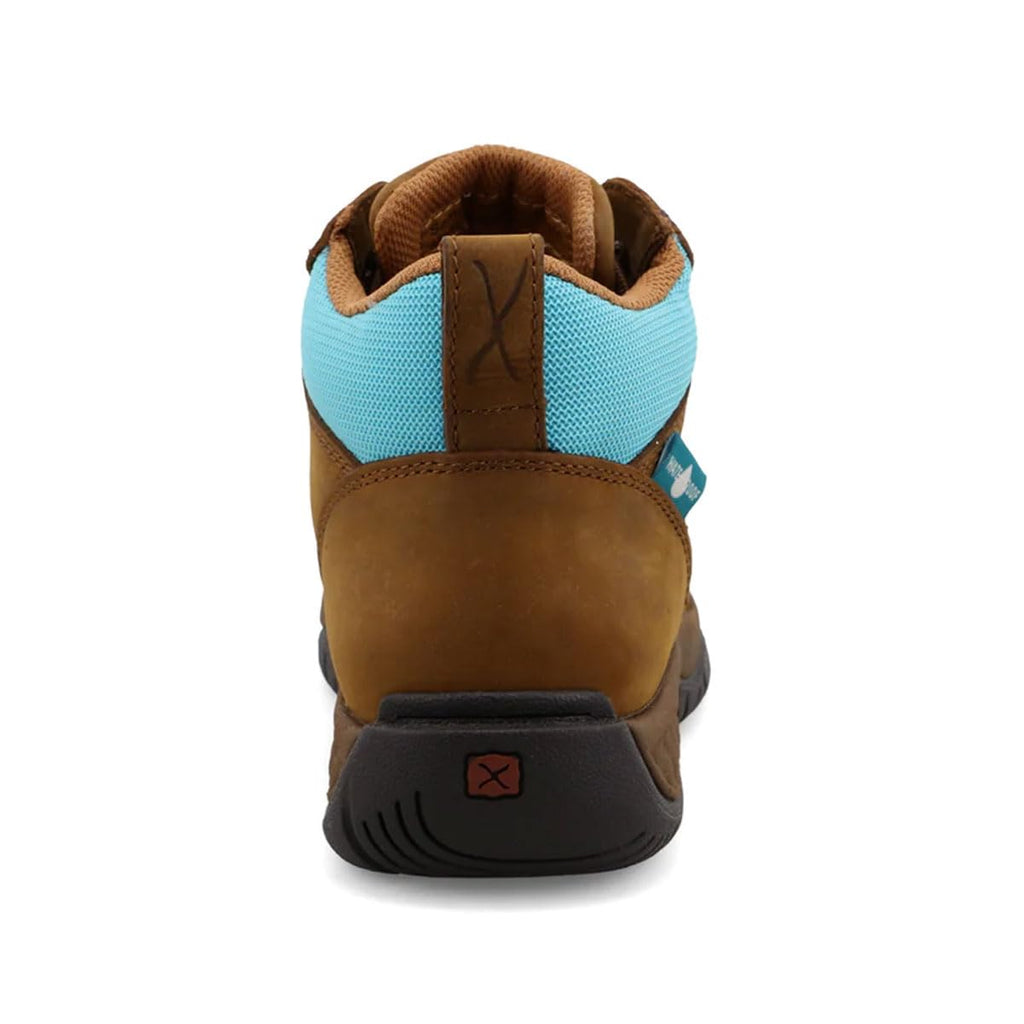 Twisted X Women's 4" All Around Work Boot, Moc Toe with CellStretch, Oiled Saddle