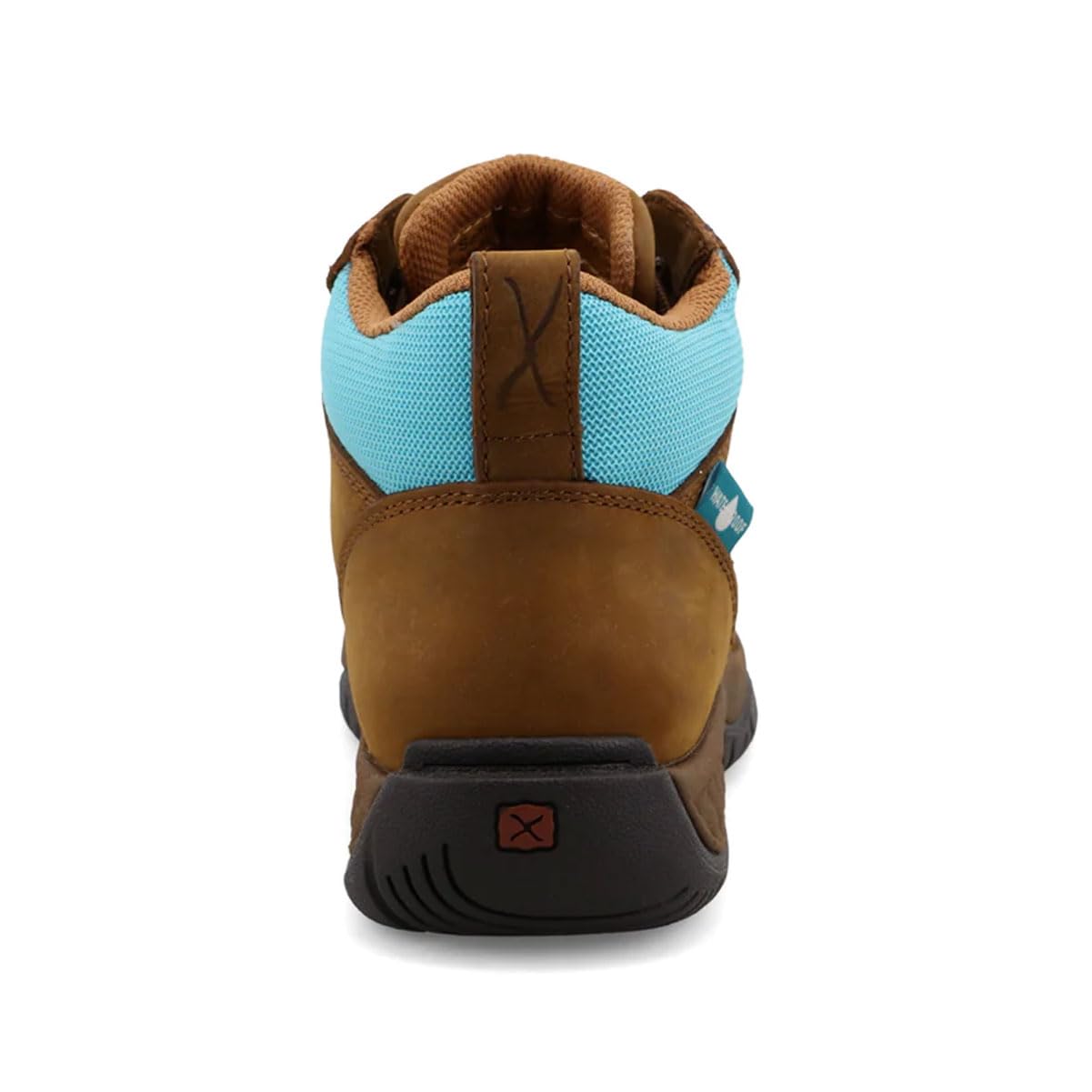 Twisted X Women's 4" All Around Work Boot, Moc Toe with CellStretch, Oiled Saddle