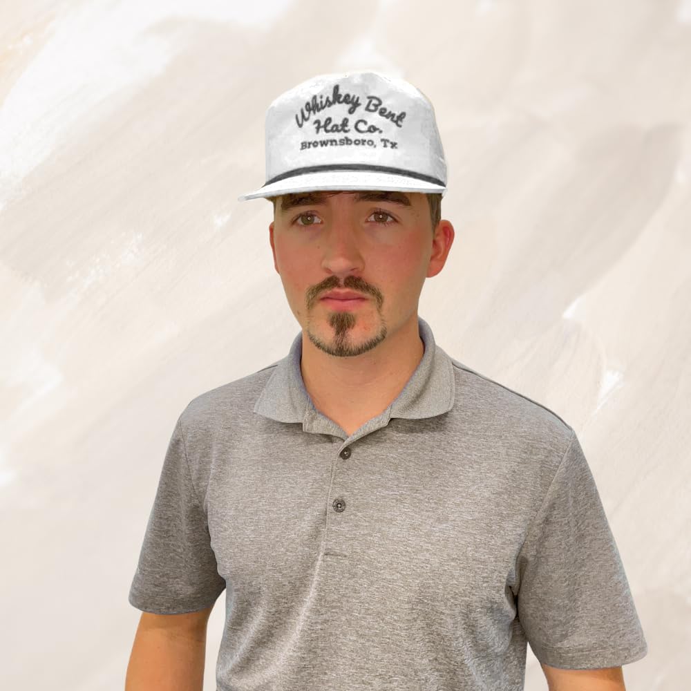 WHISKEY BENT HAT CO. The Frio Snapback Rope Hat - Vintage Baseball Cap, Adjustable Outdoor and Trucker Cap, One Size Fits All